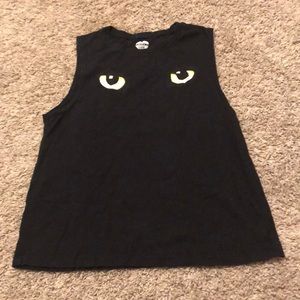 Modern lux black cat eye tank. Medium.